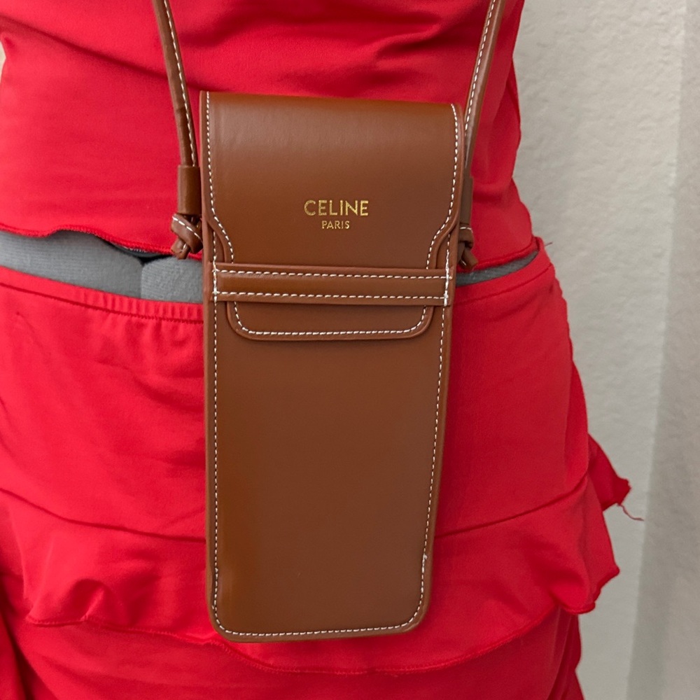 Celine Tan Leather Belt Bag